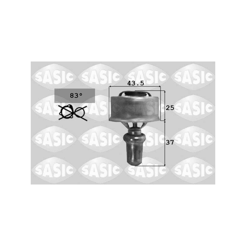 Thermostat D'Eau Pour Renault 4 5 9 11 19 I II 21 Clio Rapid Rodeo 7701348376