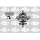 Thermostat D'Eau Pour VW Audi BMW Volvo 035121113B 11531721002 273728 067121113
