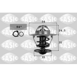 Thermostat D'Eau Pour VW Golf II III Jetta Polo Vento Seat Cordoba Ibiza II