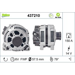 Alternateur Pour Peugeot Fiat Suzuki Citroën C5 C8 5705CL 9610878780 3140068D00