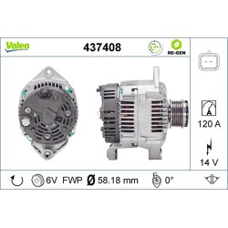 Alternateur Pour Renault Clio II Kangoo Scénic I 7711135504 8200128426