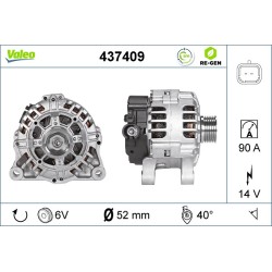 Alternateur Pour Peugeot 307 Citroën C2 C3 I