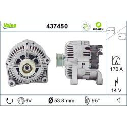 Alternateur Pour BMW Série 5 E60 E61 6 E63 E64 7 E65, E66, E67 12317797521