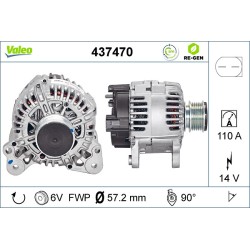 Alternateur Pour VW Audi Seat Altea Skoda 06F903023D 06F903023DX 06F903023E
