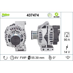 Alternateur Pour Peugeot Opel Fiat 500 C Ford 6204191 51854909 1539099 51854910