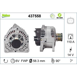 Alternateur Pour Renault Clio II Dacia Nissan 7711368356 23100-00Q0G 8200386806