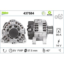 Alternateur Pour Peugeot Fiat Citroën 5702-H0 9655733780 5702-K4 5702H0 5705-CT