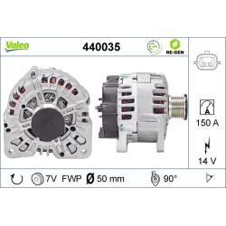 Alternateur Pour Renault Grand Scénic II III Megane CC 8200525891 8200725683
