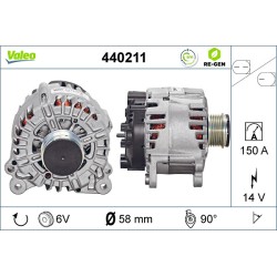 Alternateur Pour Audi A4 A5 Q5 059903016F 059903016FX 059903016J 059903016JX
