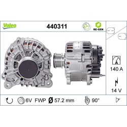 Alternateur Pour VW Polo Seat Skoda 03P903023HX 03P903023BX 3P903023A 3P903023AX