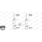 Amortisseur Avant Pour Peugeot 2008 I 9820325780