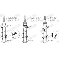 Amortisseur Avant Pour Peugeot 2008 I 9820325880