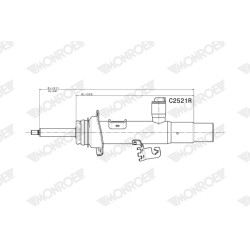 1 Amortisseur Pour BMW Série 1 F20 F21 2 F22, F87 F23 3 F30, F80 37106866516