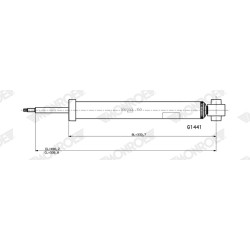 1 Amortisseur Pour Peugeot Opel Citroën DS 9836658080 9842692080 9847555680