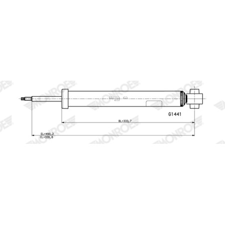 1 Amortisseur Pour Peugeot Opel Citroën DS 9836658080 9842692080 9847555680