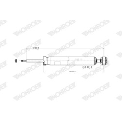 1 Amortisseur Pour Ford Puma L1TC18080LD L1TC18080LE L1TC18080LF L1TC18080NB