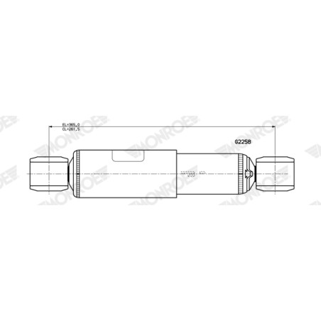 1 Amortisseur Pour Peugeot Opel Fiat Toyota 9816509880 SU001A6675 9816510180