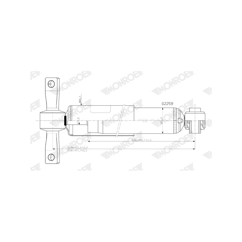 1 Amortisseur Pour Ford Focus IV 2473871 2473873 2473875 JX6118080EVB
