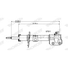 1 Amortisseur Pour Suzuki Baleno 41601M68P00 41601M68P10