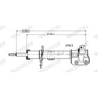 1 Amortisseur Pour Suzuki Baleno 41602M68P00 41602M68P10