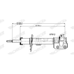 1 Amortisseur Pour Suzuki Baleno 41602M68P00 41602M68P10