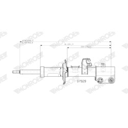 1 Amortisseur Pour Nissan Micra V 543025FA0A 543025FA0D 543025FD0A 543025FM0A