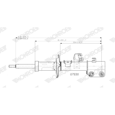 1 Amortisseur Pour Nissan Micra V 543035FA0A 543035FA0D 543035FD0A 543035FM0A