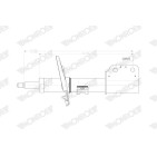 1 Amortisseur Pour Peugeot Partner Opel Citroën Vauxhall 9847334280 9847334480