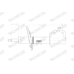 1 Amortisseur Pour Peugeot Partner Opel Citroën Vauxhall 9847334280 9847334480