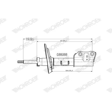 1 Amortisseur Pour Toyota RAV 4 V Van Suzuki Across