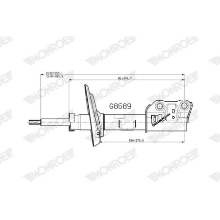 1 Amortisseur Pour Toyota RAV 4 V Van Suzuki Across