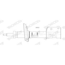 1 Amortisseur Pour Jeep Compass 52142291 52164244 K68257664AB