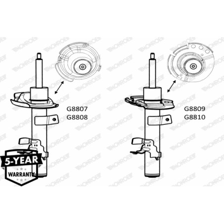 1 Amortisseur Avant Droit Pour Ford Kuga II CV6118045DBB CV6118045DCB