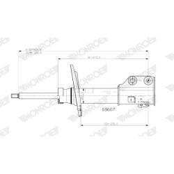 1 Amortisseur Pour Peugeot 208 II Opel Vauxhall 9831168080 9831168980 9831170080