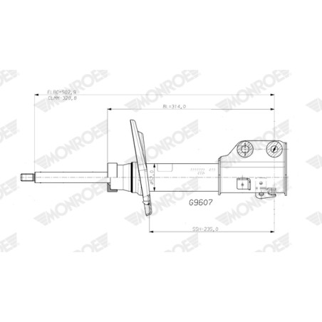 1 Amortisseur Pour Peugeot 208 II Opel Vauxhall 9831168080 9831168980 9831170080