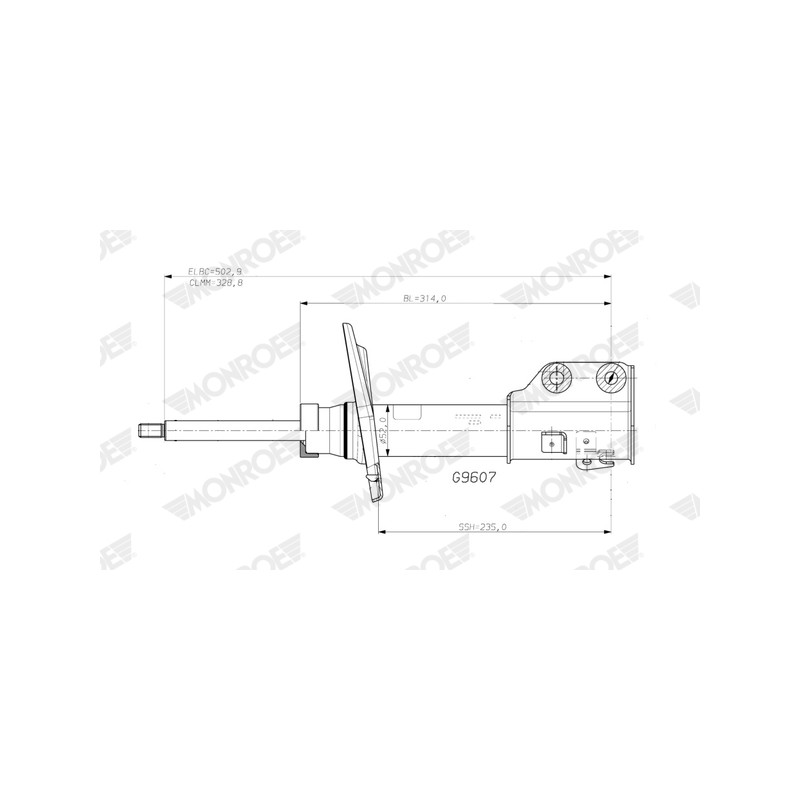 1 Amortisseur Pour Peugeot 208 II Opel Vauxhall 9831168080 9831168980 9831170080