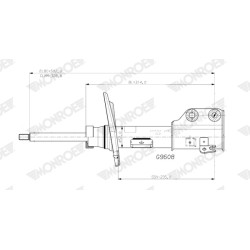 1 Amortisseur Pour Peugeot 208 II Opel Vauxhall 9831167880 9831168380 9831169380
