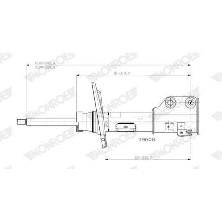 1 Amortisseur Pour Peugeot 208 II Opel Vauxhall 9831167880 9831168380 9831169380