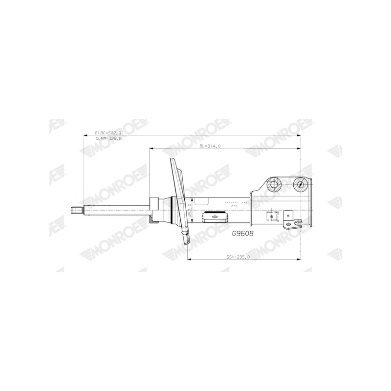 1 Amortisseur Pour Peugeot 208 II Opel Vauxhall 9831167880 9831168380 9831169380