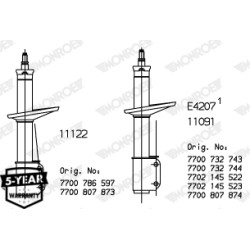 1 Amortisseur Pour Renault Super 5 7700786597 7700807873 7702145522 7702145523