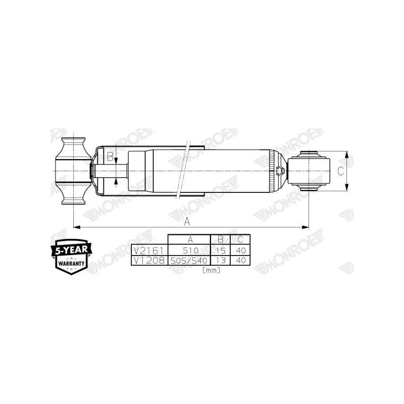 1 Amortisseur Arrière Pour Ford Tourneo Transit BK2118080BA BK2118080BB