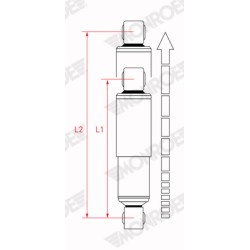 1 Amortisseur Arrière Pour Peugeot Fiat Citroën 5206KG 1355822080 5206LS