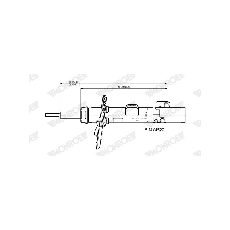 1 Amortisseur Pour VW California T5 T6 Multivan V VI Transporter 7E5413031B