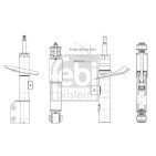 1 Amortisseur Pour VW Audi Skoda 5Q0413023GP 5Q0413023CP 5Q0413023GH 5Q0413023GQ