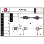 Cardan Arbre de Transmission avant Gauche Pour Alfa Romeo 147 GT