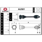 Cardan Arbre de Transmission Avant Pour Audi A6 A8 Q5 Porsche Macan