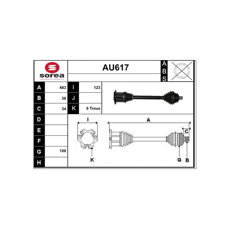 Cardan Arbre de Transmission Pour Audi A6 A8 4F0407272N 4F0407452N