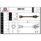 Cardan Arbre de Transmission Arrière Droit Pour BMW Série 3 E46 Z4 33211229592