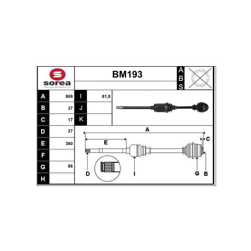 Cardan Arbre de Transmission Pour BMW Série 5 F07 31607593040 31607618678