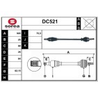 Cardan Arbre de Transmission Avant Droit Pour Dacia Monospace Lodgy 391006130R